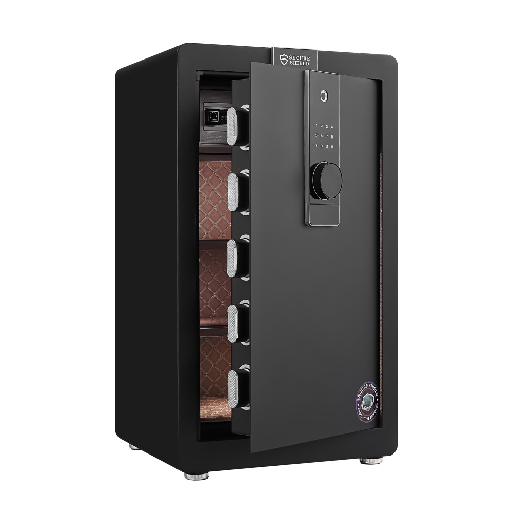 A safe with biometric function built detachable and compartments