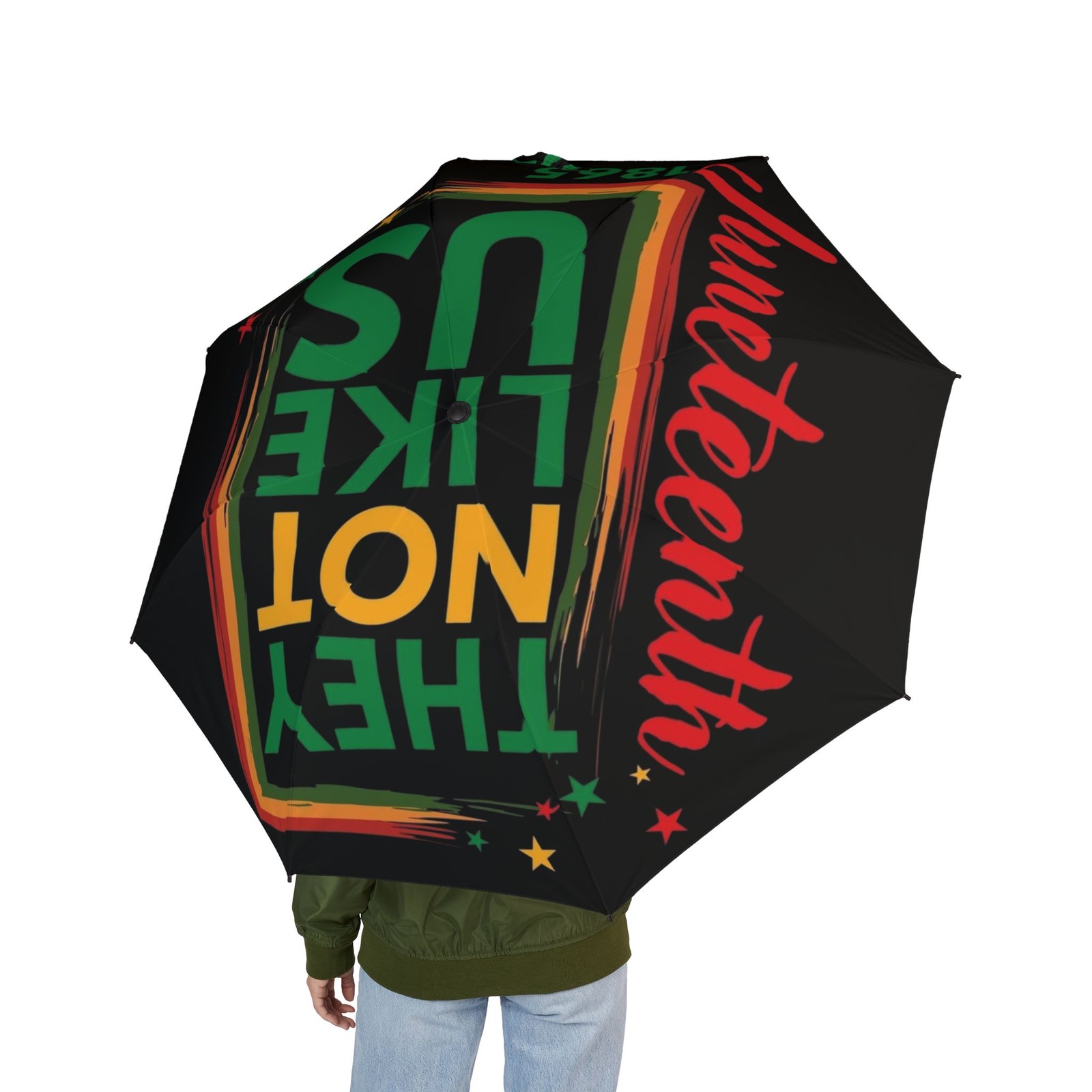 They Not Like Us umbrella | Foldable Rain Umbrella, Graphic Text Design