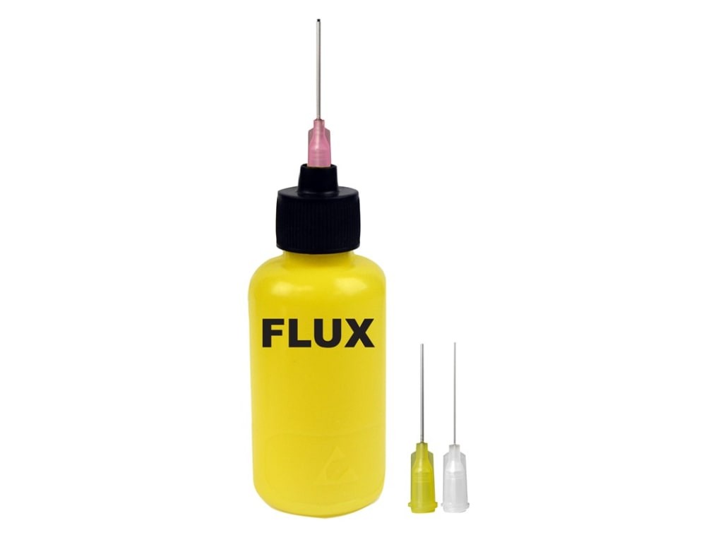 Menda 35611 - durAstatic dissipative yellow flux dispenser w/18, 20, and 26 ga