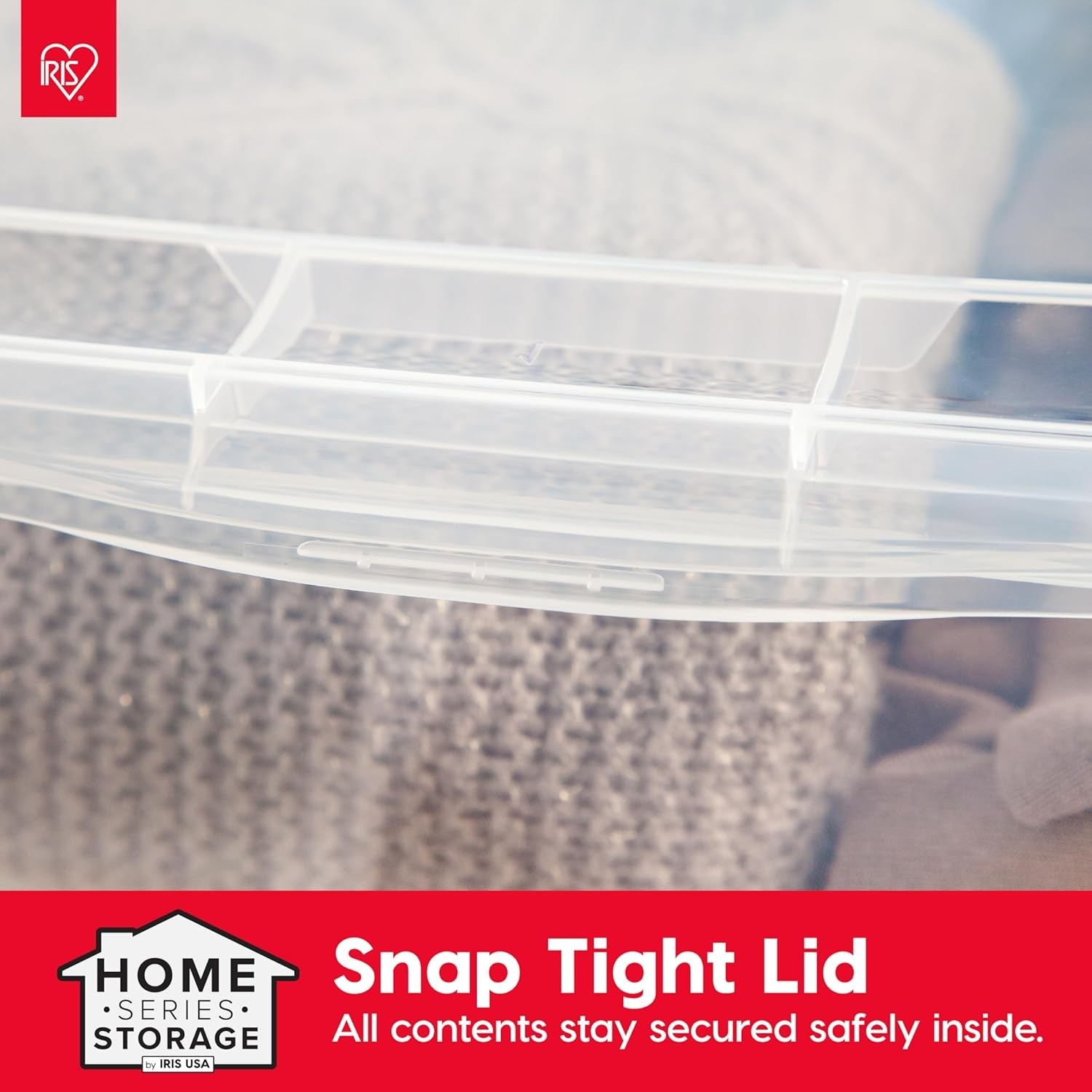 4-Pack Storage Bins with Lids, 36 Quart, Clear Stackable Containers Box Organ...