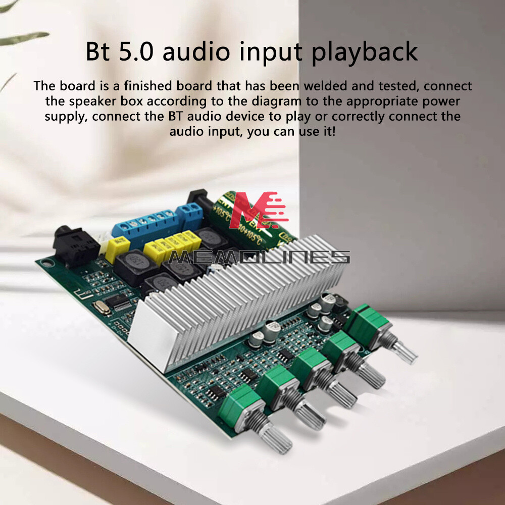TPA3116 Amplifiers 250W+50W+100W 2.1 Bluetooth Digital Power Amplifier Board DIY