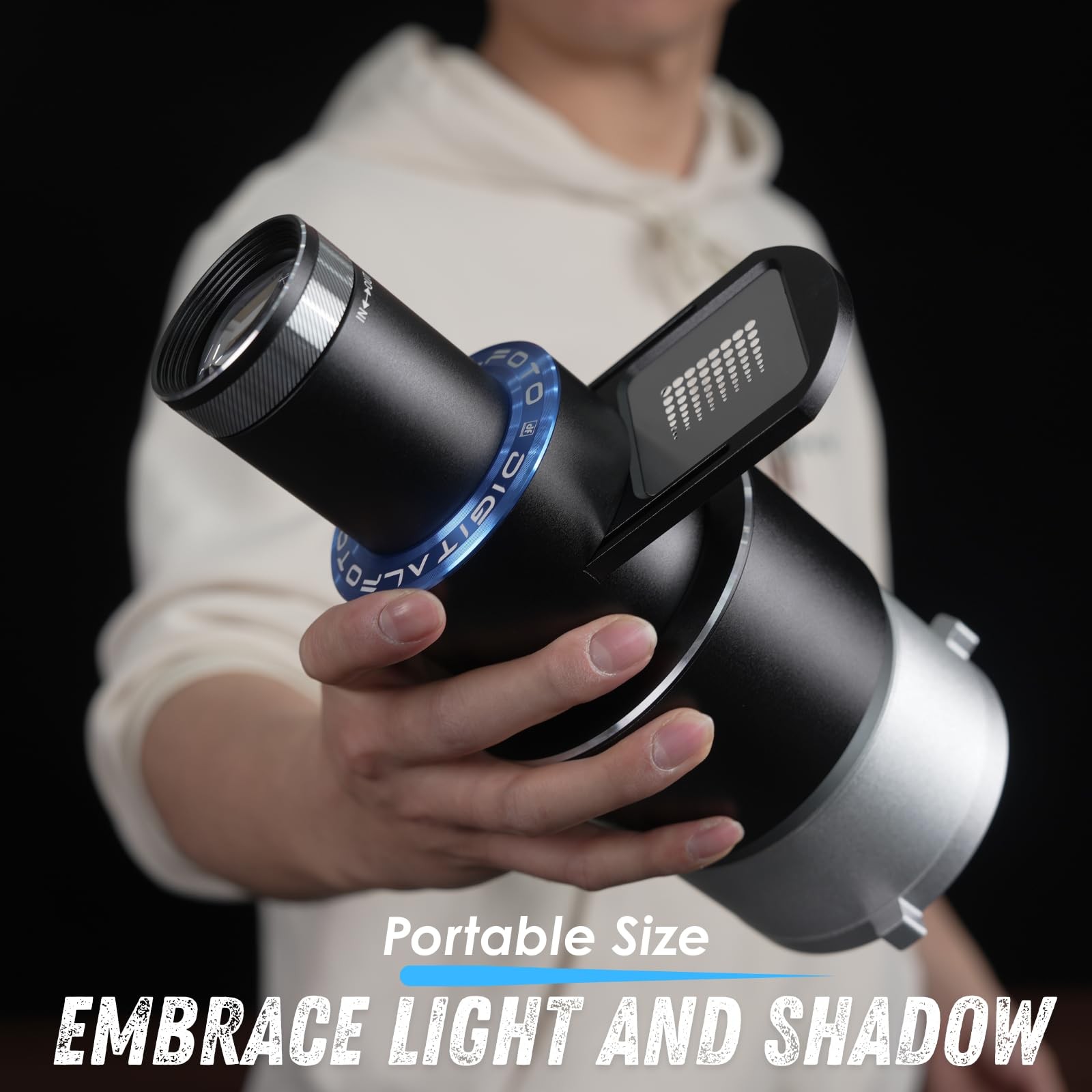 Bowens Mount Projector Attachment,Spotlight Conical Optical Snoot kit for Flash