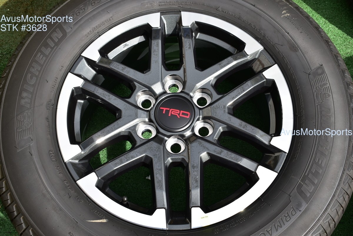 18" TOYOTA Tacoma TRD SPORT OEM FACTORY SPARE WHEEL 265/65r18 Michelin 2024 2025