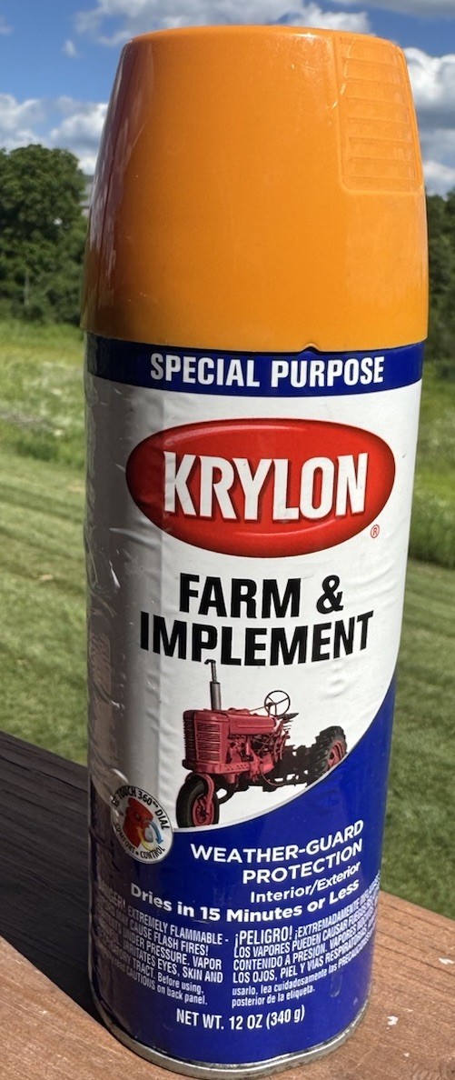 Krylon Farm & Implement Spray Paint 1809 School Bus Yellow 12 oz