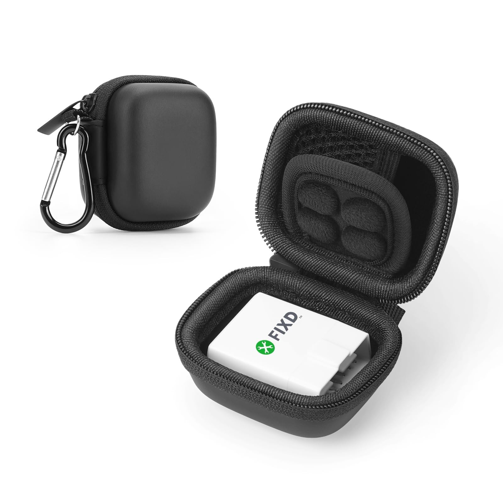 Case for FIXD Car Diagnostic Tool, Bluetooth OBD2 2.83×2.44×2.09 inch, Black