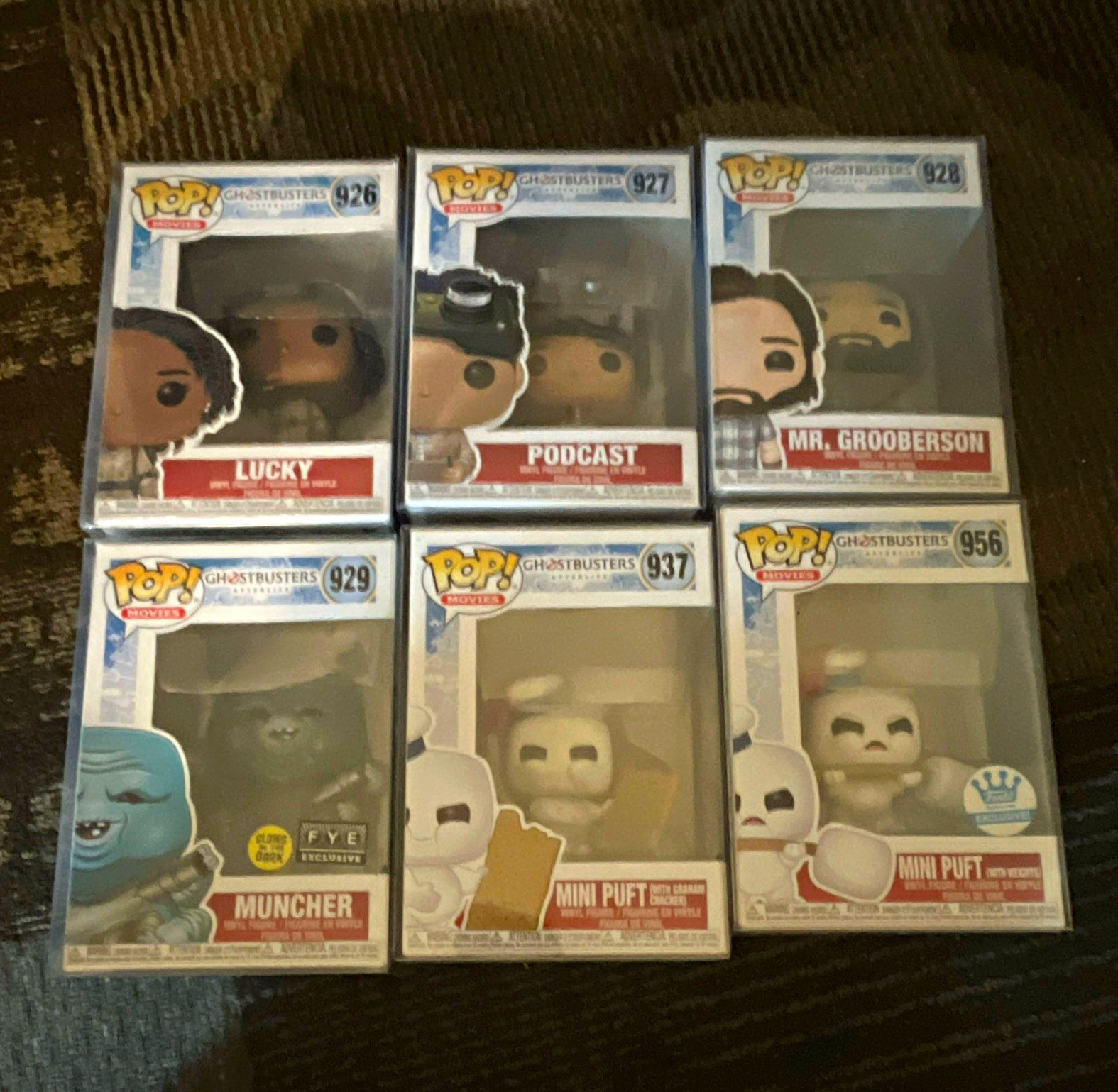 Funko POP! Ghostbusters Afterlife Vinyl Mixed Lot 6 Lucky Podcast FYE Boxed