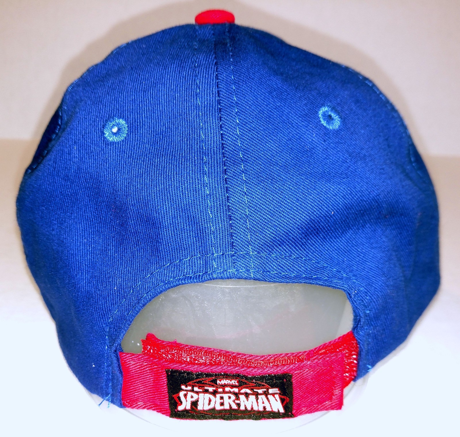 Ultimate Spider-Man Marvel Youth Hat Hook & Loop Adjustable Cap Blue Red