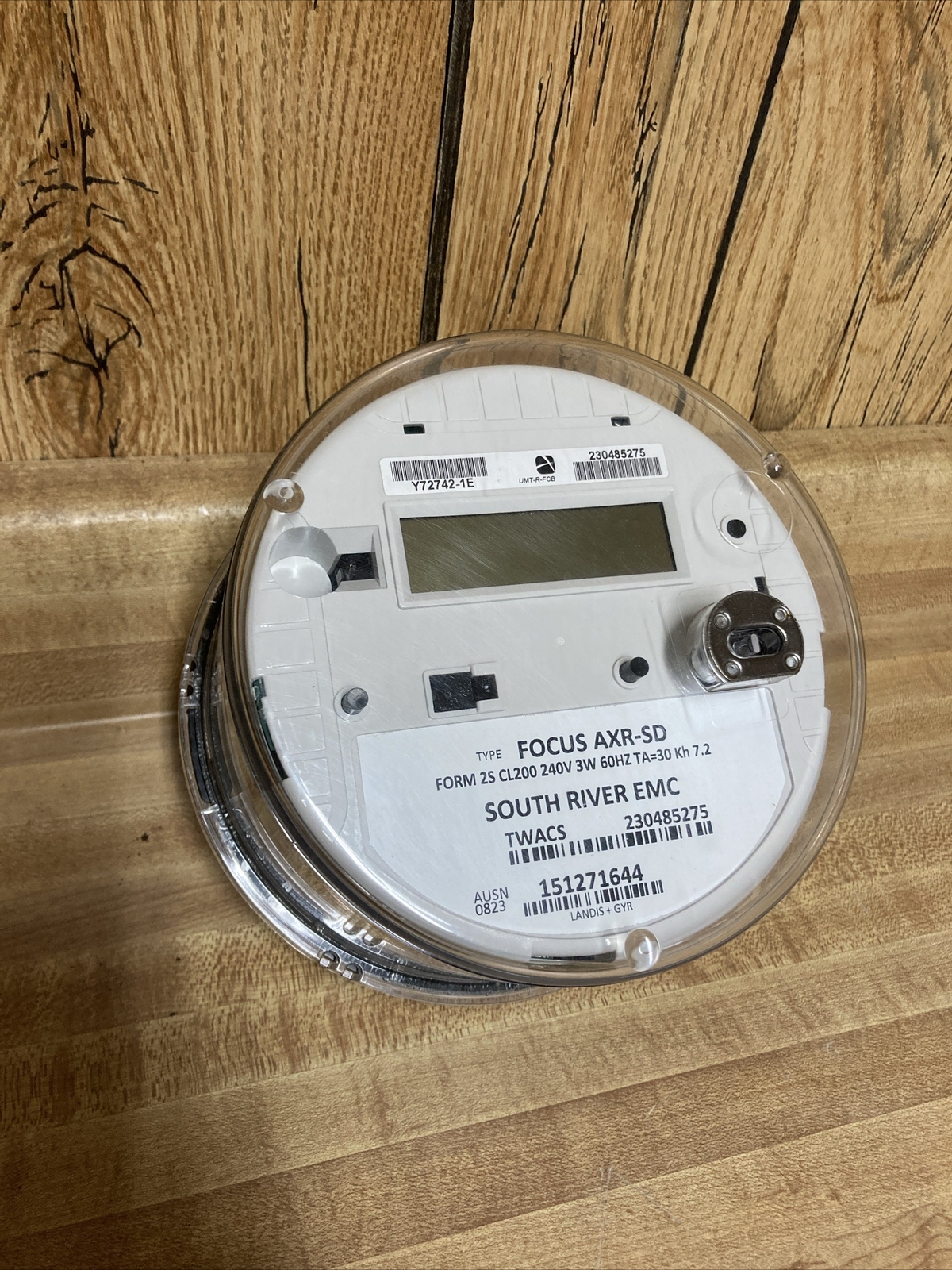 Allegiant Focus AXR-SD Type Electric Meter Form 2S CL200 240V 3W 60HZ TA=30 KH7.