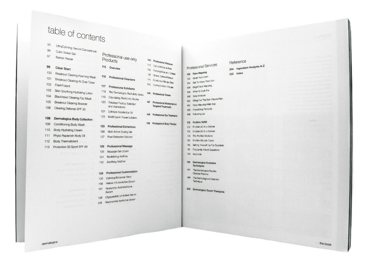 Dermalogica "The Book" Informational Guide *New*