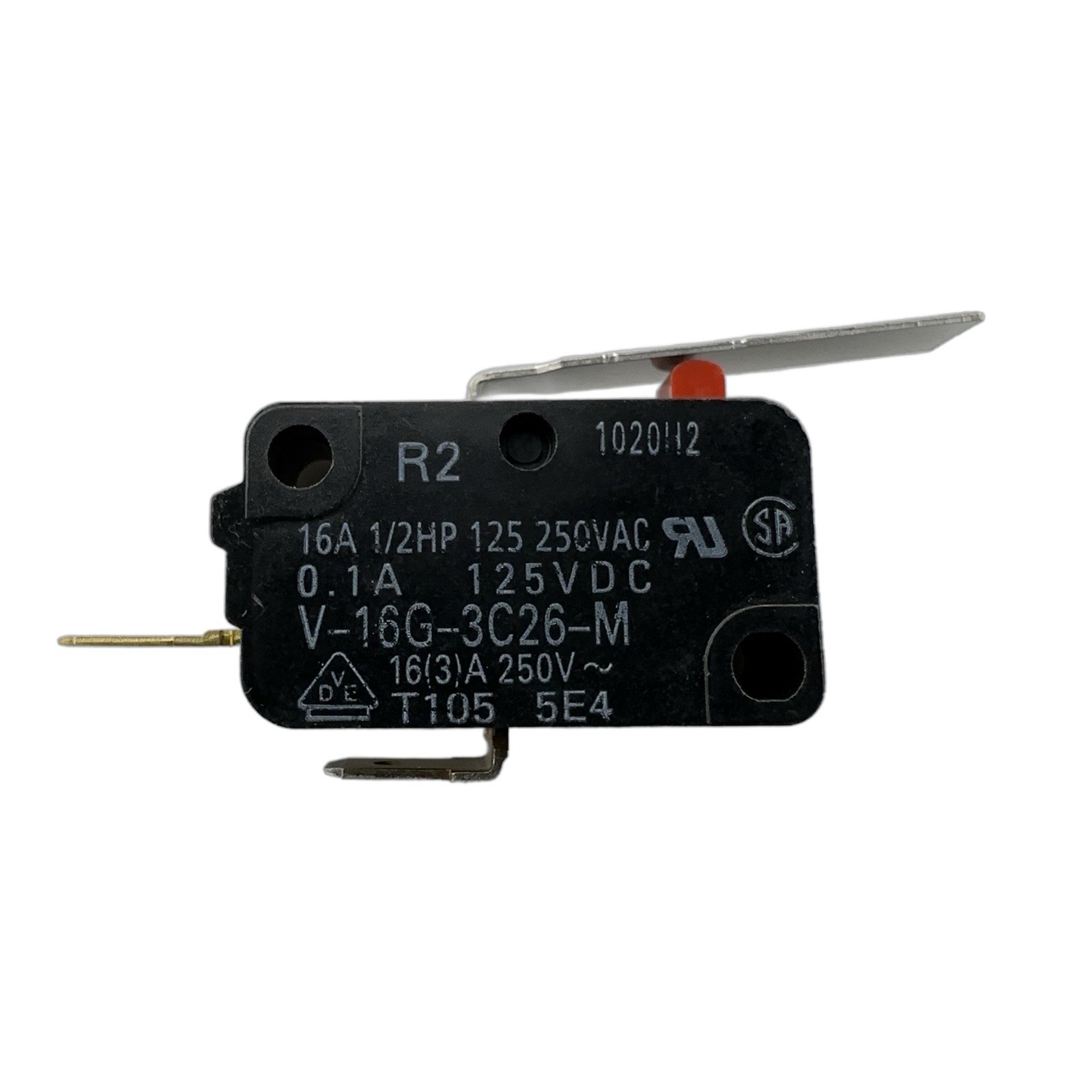 Omron V-16G-3C26-M Long Lever Micro-Switch 16A 250VAC
