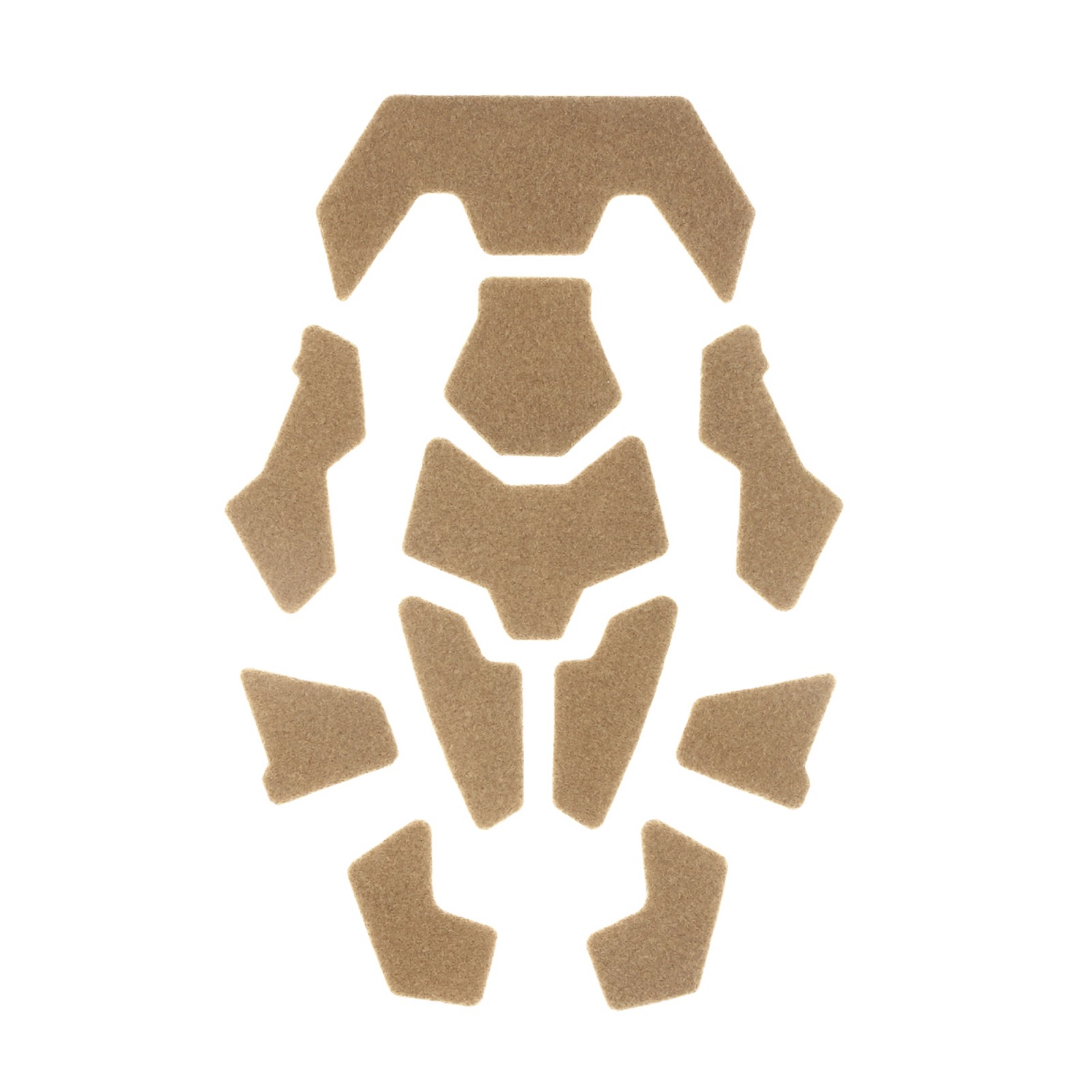 Brown Tactical Fast Helmet Magic Sticker Hook&Loop Fastener Sticky Sticker