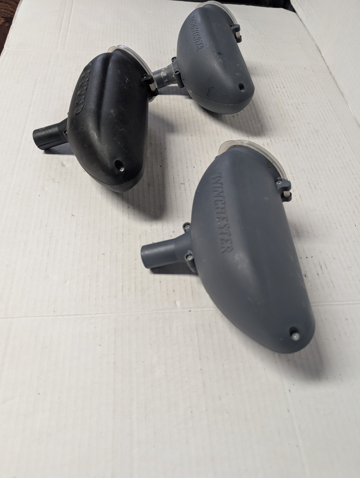 3 Gravity Fed Paintball Hoppers