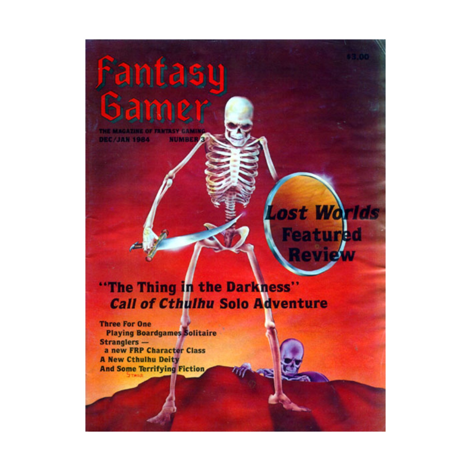 SJG Fantasy Gamer Mag #3 "The Thing in the Darkness - Cthulhu Solo" Mag Fair