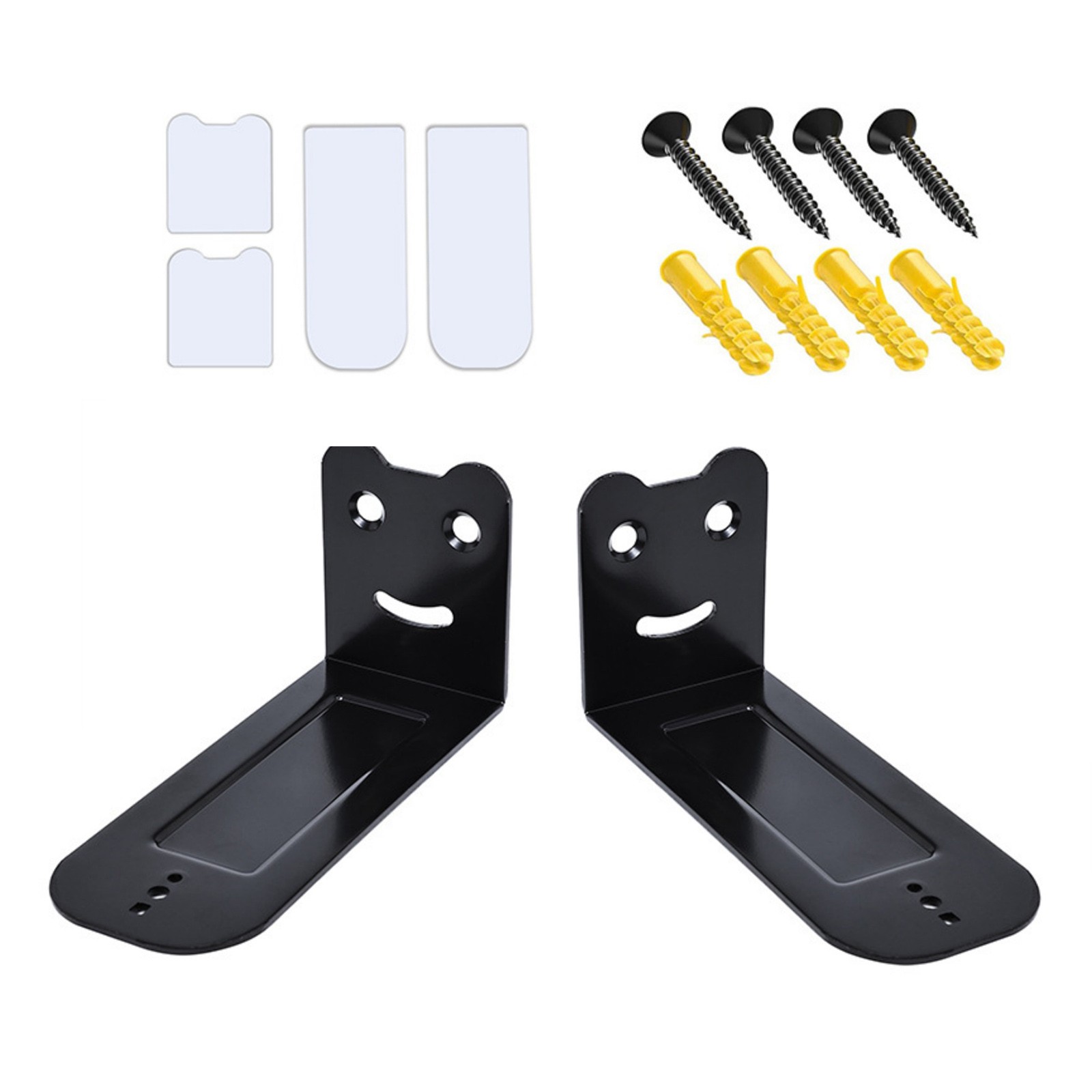 Universal Sound Bar Wall Mount Bracket Kit 2 Brackets and Hardware Included