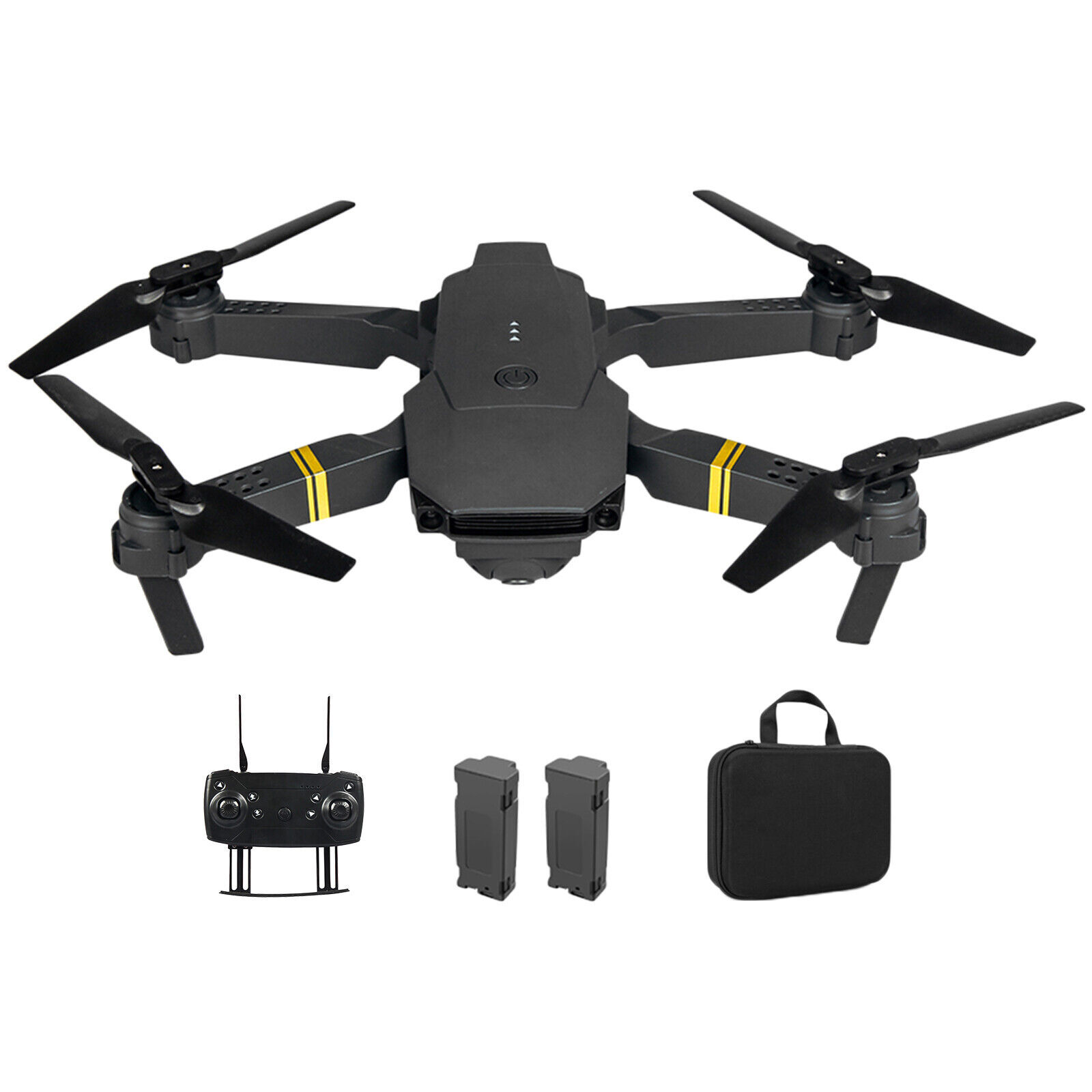 New RC Drone With 4K HD Dual Camera WiFi FPV Foldable Quadcopter +2 Batteries