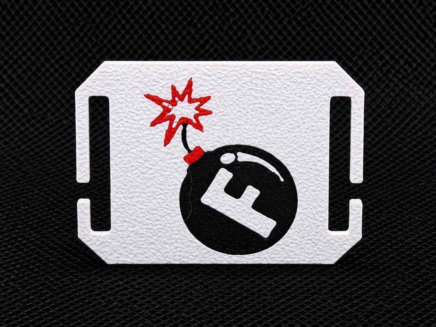 F Bomb MOLLE Tag Funny Tactical Patch 3D Printed Custom Colors EDC