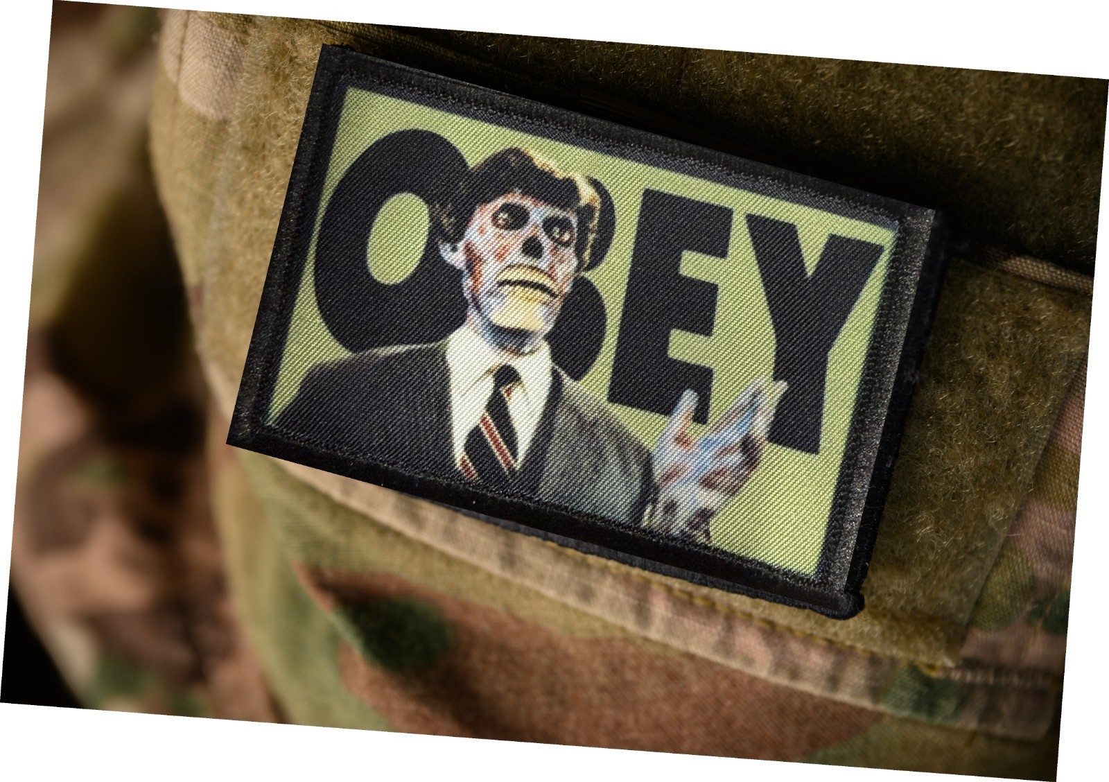 They Live "OBEY" Morale Patch | Movie Patches| Funny hook and loop morale patch