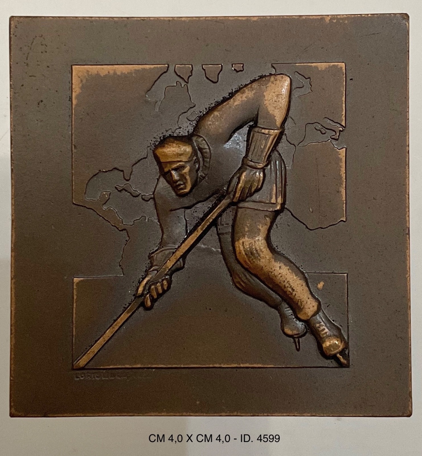 CAMPIONATI DEL MONDO DI HOCKEY SUL GHIACCIO MED. SPORT CONI MILANO A.XII° 1934