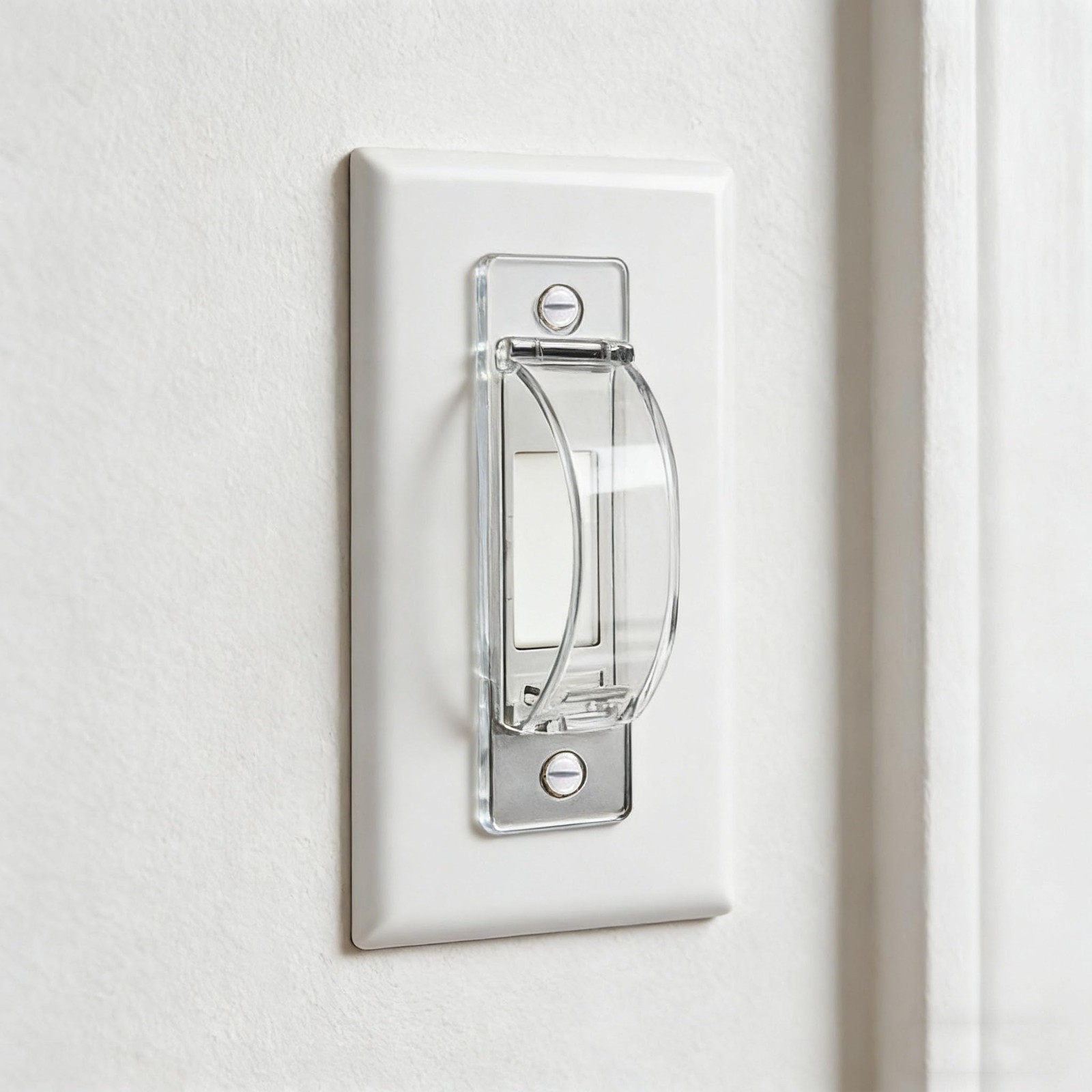ZEFTV 2 Pack Toggle Light Switch Cover Guard Child Proof Wall Light Switch Lo...