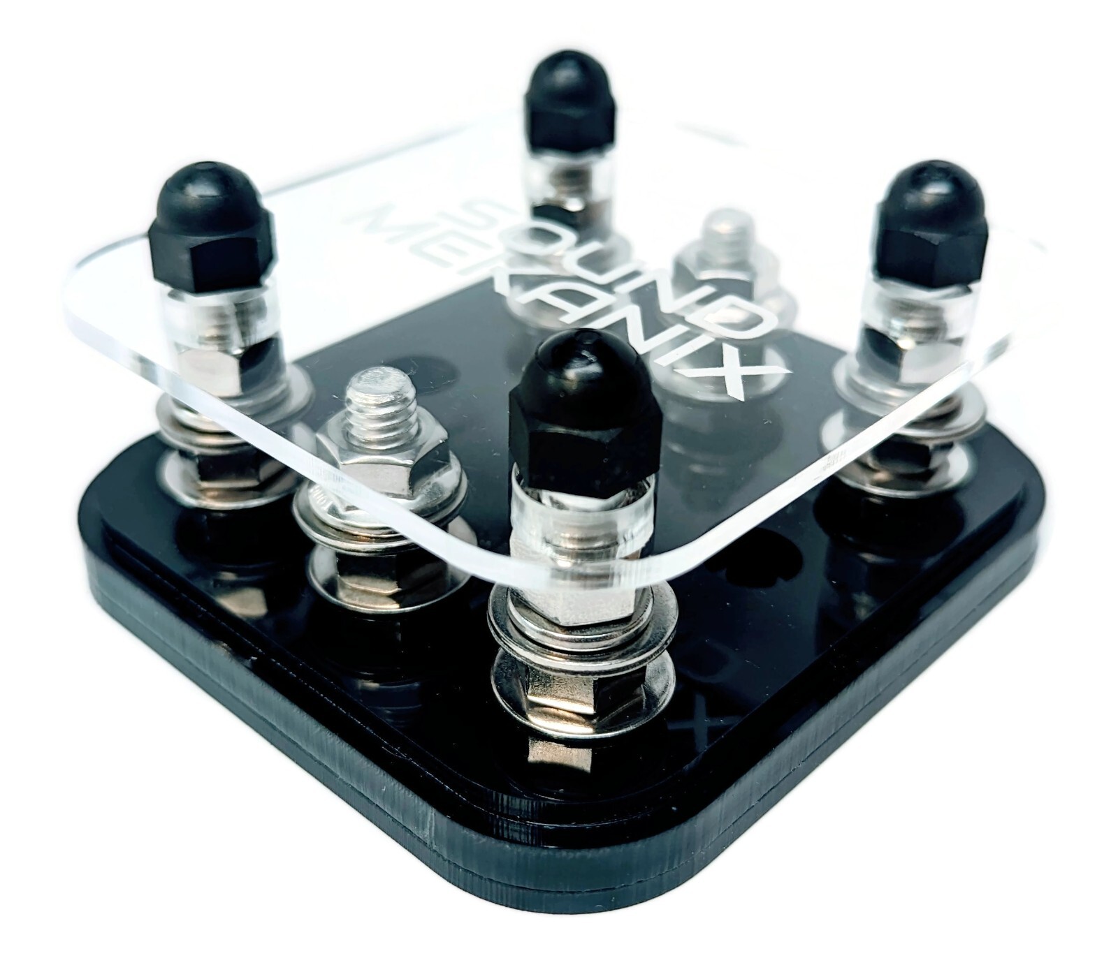 Triple Compact Acrylic (3 Spot) Fuse Holder Made in USA