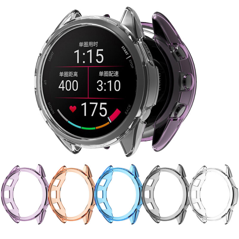 For Garmin Forerunner 165 Soft TPU Protective Bumper Case Shockproof Cover