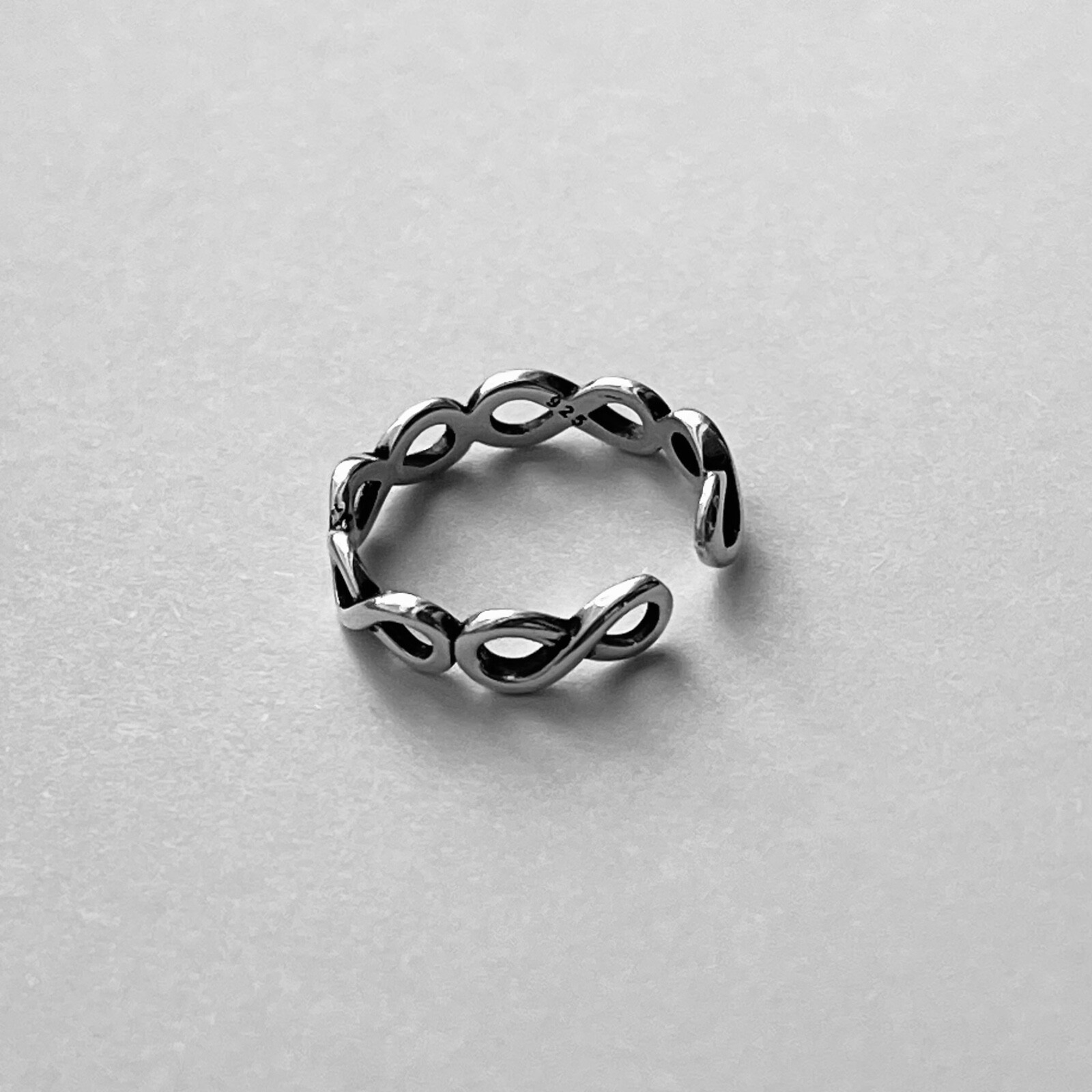 Sterling Silver Eternity Infinity Toe Ring, Silver Ring, Love Ring