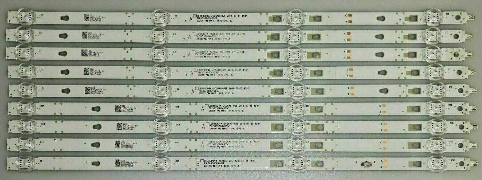100012585 LT-49MAW598 NS-50D510NA19 LED50D04A LED50D04B LED STRIP SET