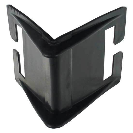 3.75 X 3.25 Inch Black Plastic Corner Protector For 2 Inch Strap