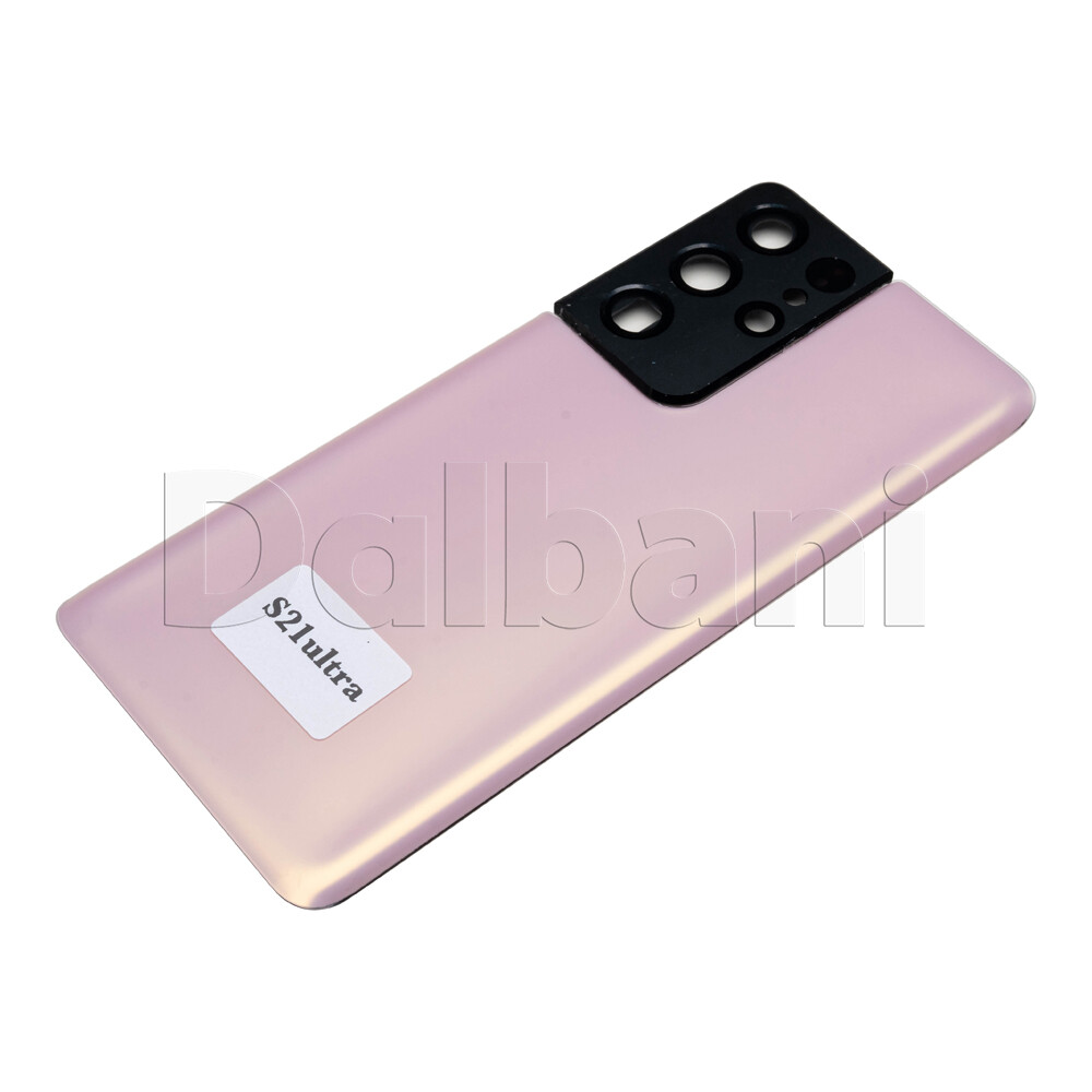 Back Glass Rear Housing Battery Cover For Samsung Galaxy S21 Ultra SM-G998 Pink