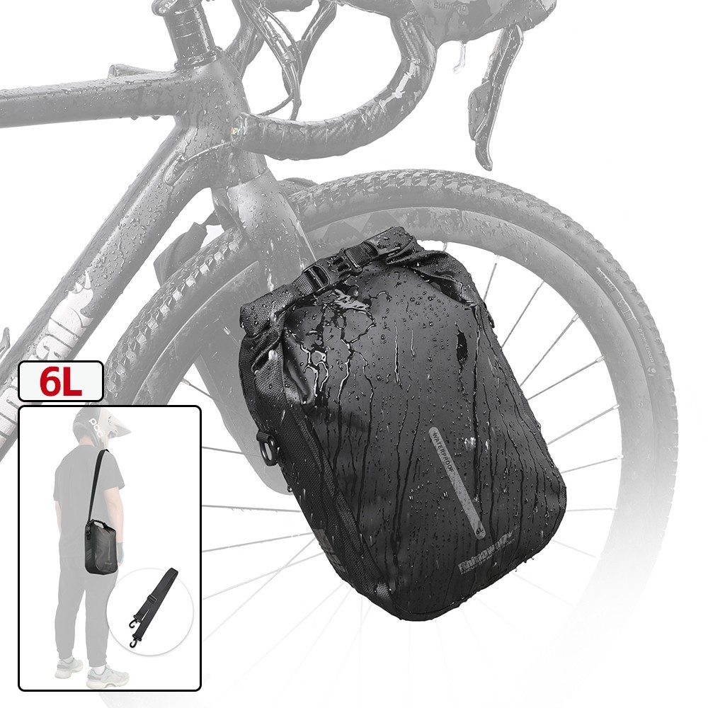 Rhinowalk Bicycle Forkbag 6L Waterproof Luggage Storage For Cycling Shoulder Bag