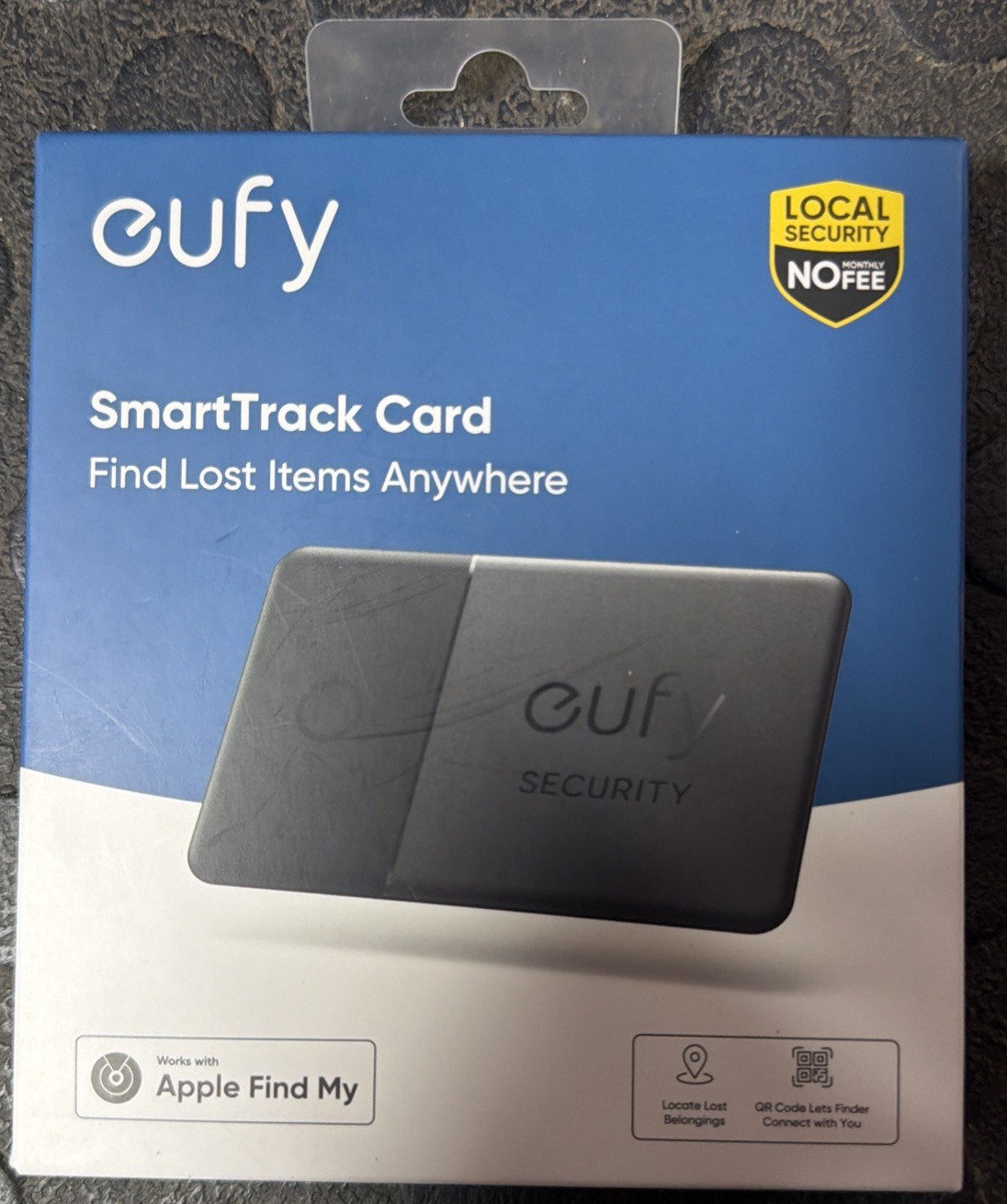 eufy by Anker SmartTrack Card Wallet Tracker Phone Finder Work W/ Apple Find My