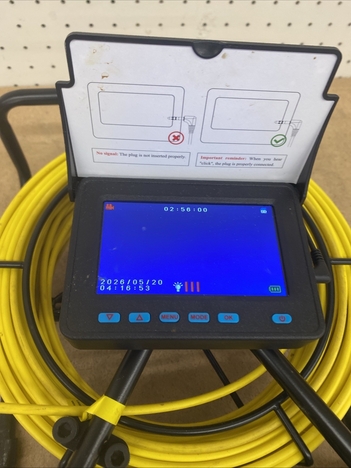 VEVOR Sewer Camera, 164FT 4.3" Screen, Pipeline Inspection Camera