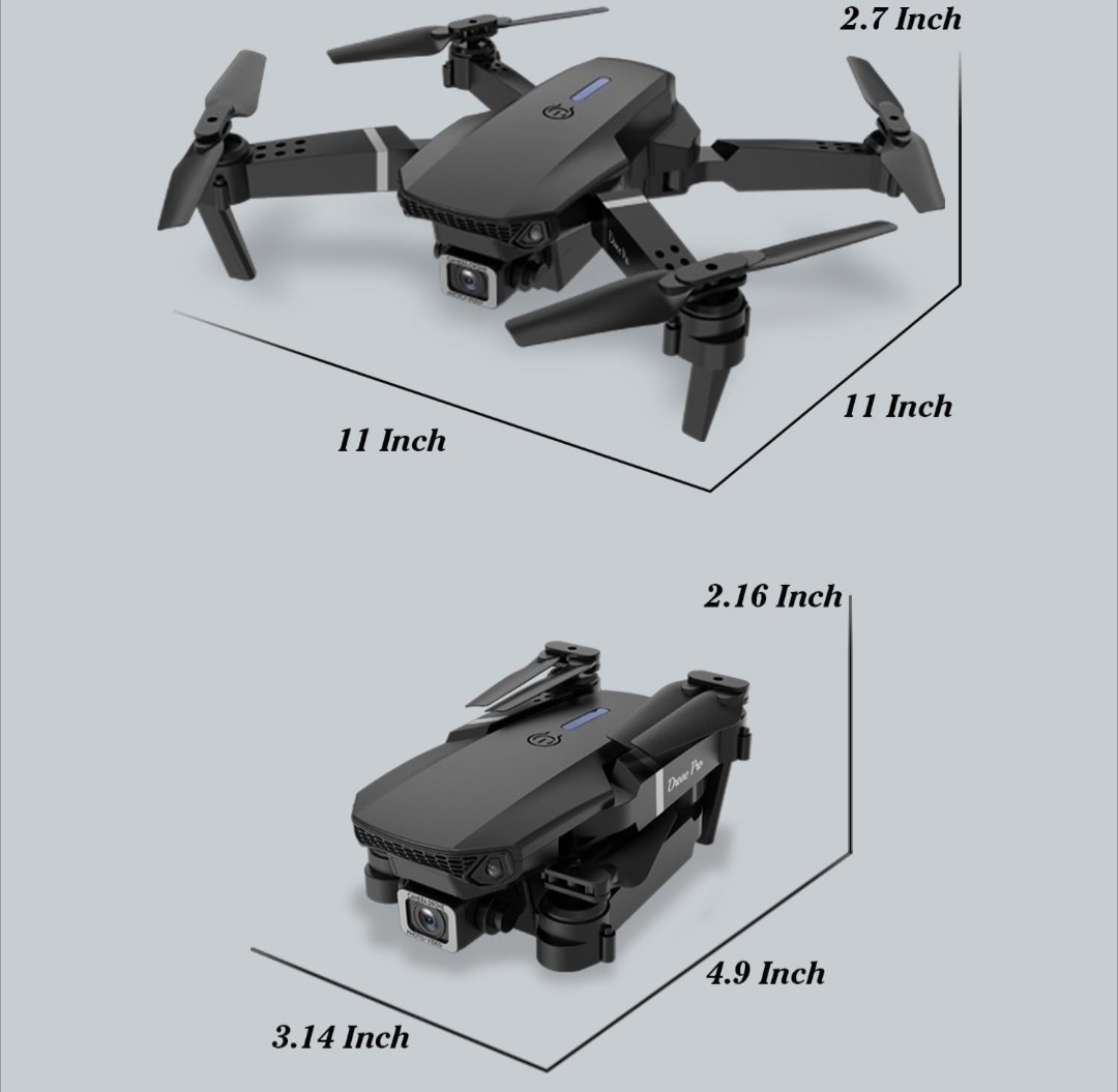 Drone with Dual Camera, Foldable RC Drone