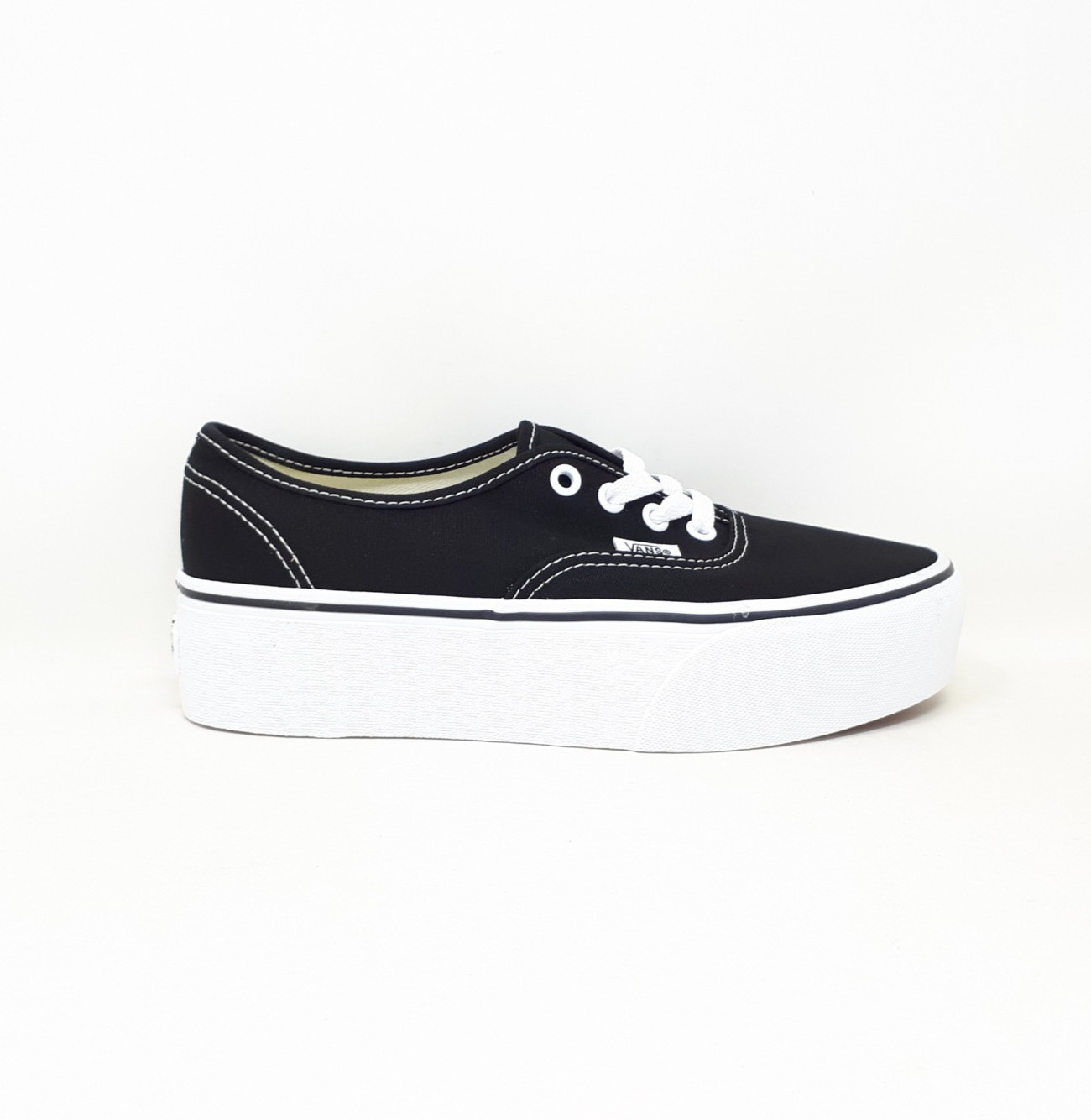 Vans Authentic Stackform Platform Black White Classic Shoe Sneaker Womens US NEW