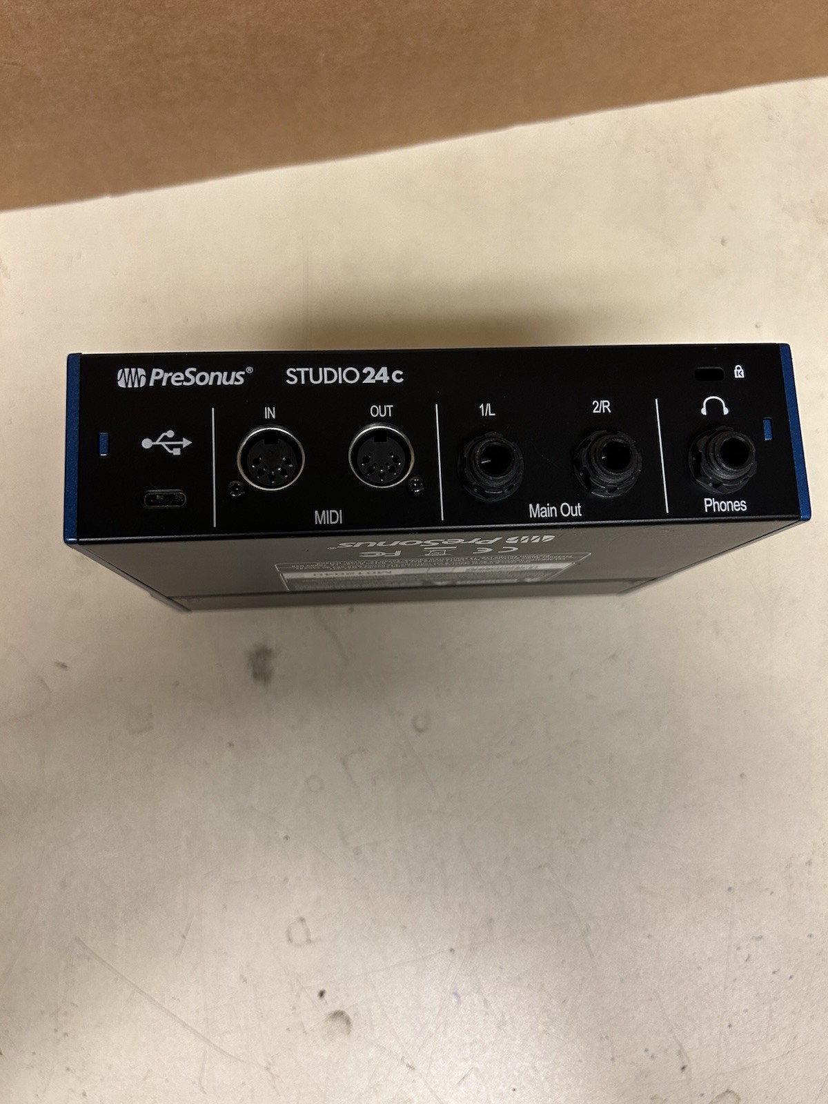 PreSonus Studio 24c USB-C 2 Mic USB Audio Interface w/ Phantom Power, MIDI