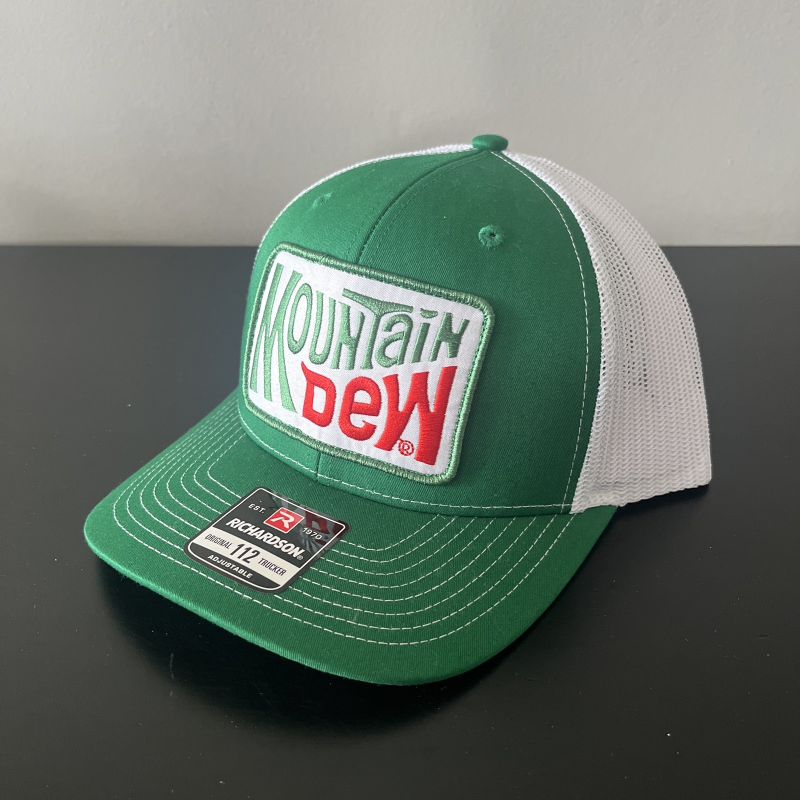 Mountain Dew NASCAR Darrell Waltrip Trucker Hat Richardson 112 Cap