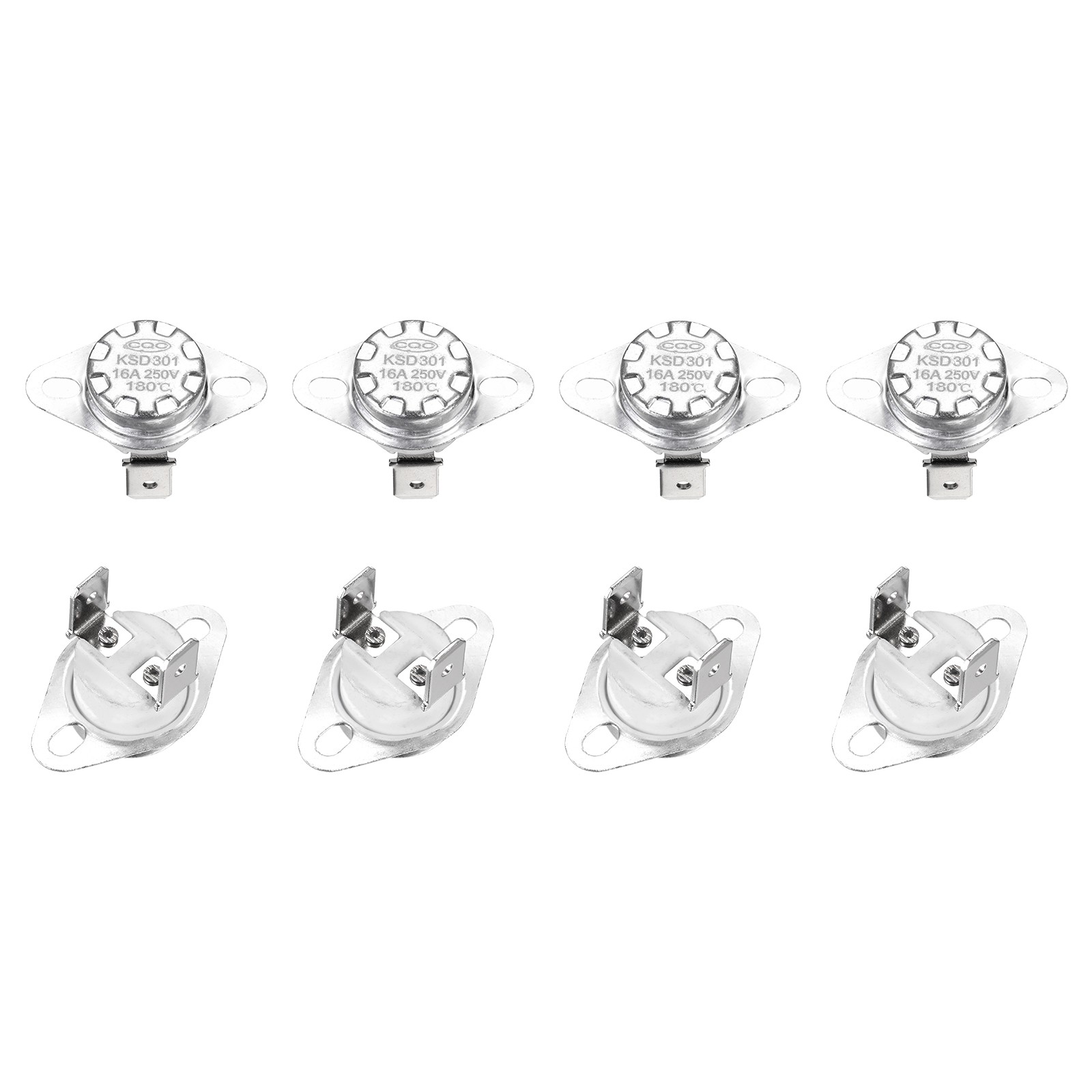 KSD301 Thermostat 180°C/356°F 16A  N.C Adjust Snap Disc Temperature Switch 8 Pcs