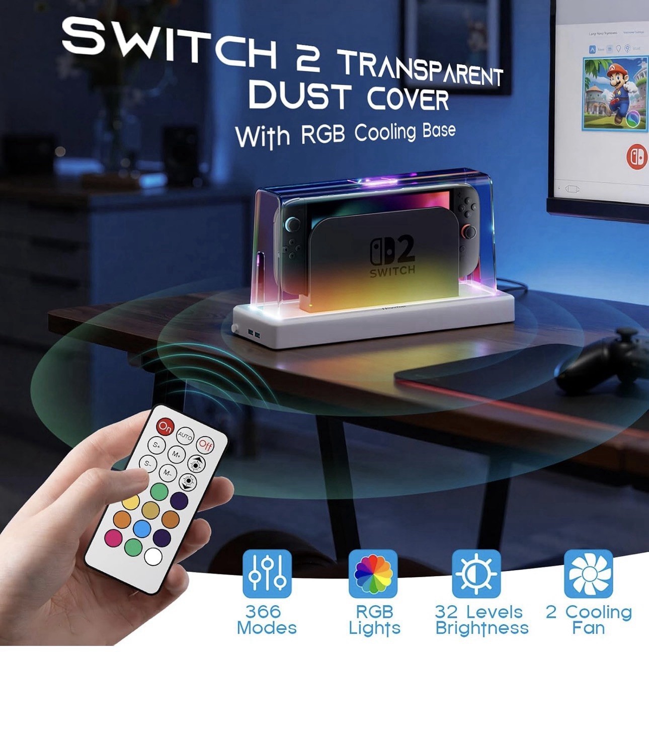 Switch 2 Dust Cover and Cooling Station