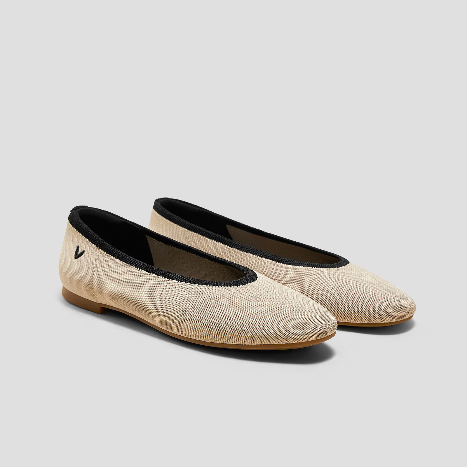 SALE!! VIVAIA Almond-Toe Nude Flats (Nubia) - SHIP FROM US