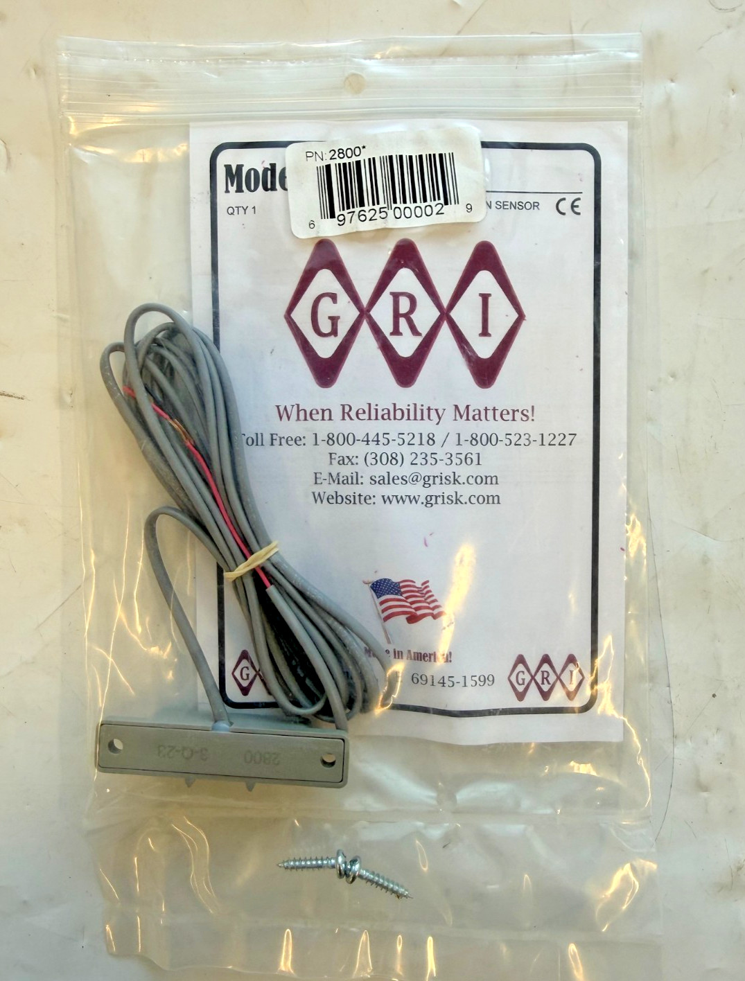GRI 2800 Liquid Detection Sensor