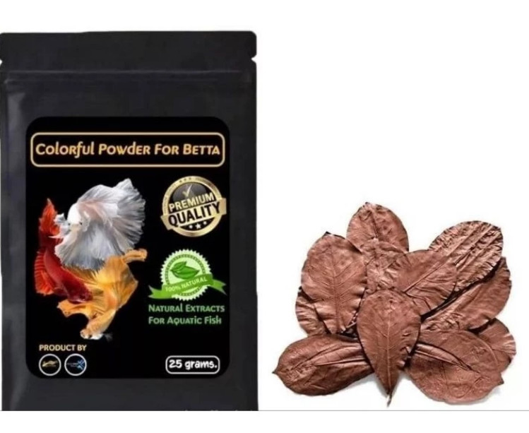 KETAPANG Powder Tannin Extract Malabar Leaves For Betta Fish Aquarium 25 gram