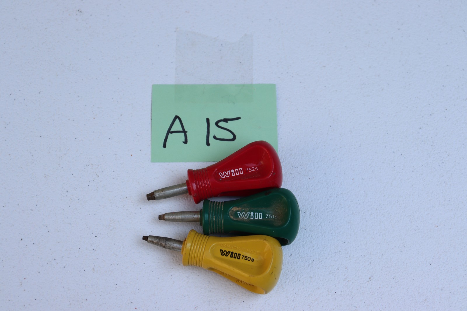 will 750s 751s 752s Screwdriver Lot Unbreakable Handle Square Head