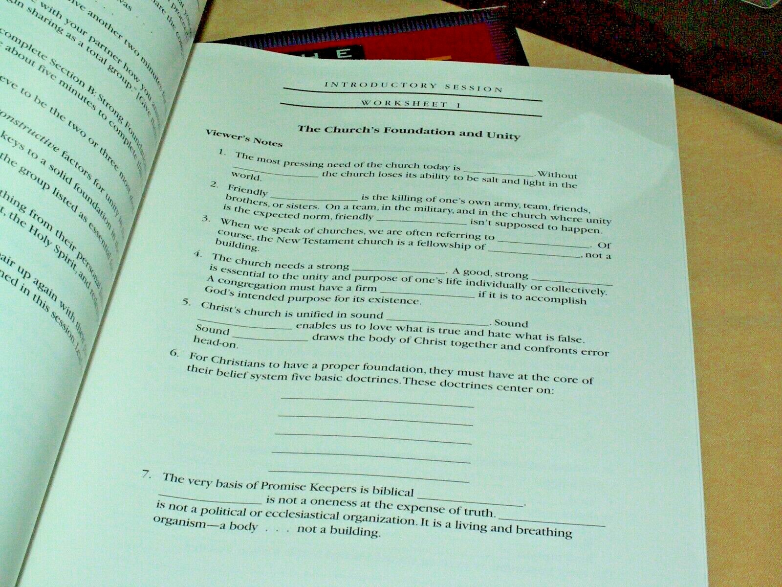 AWESOME POWER SHARED BELIEFS E GLENN WAGNER 6 SESSION CASE VHS LEADER GUIDE.