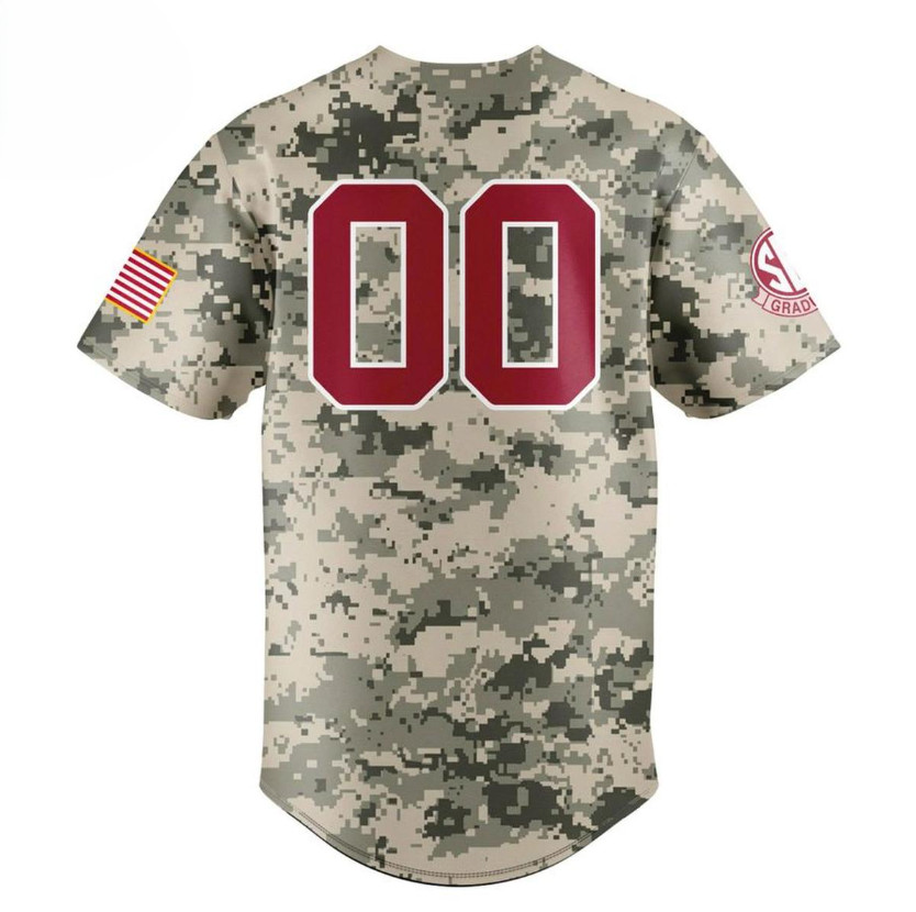 Alabama Crimson Tide 2026 Camo Personalized Baseball Jersey