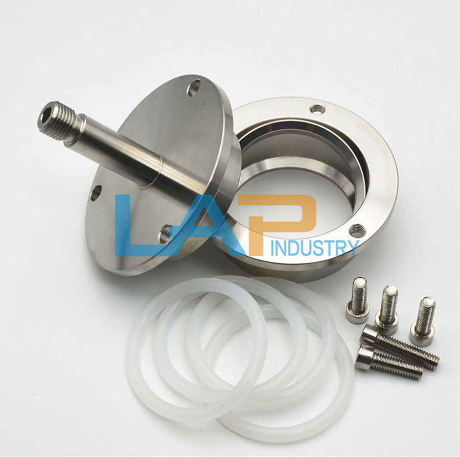 QTY:1 Quartz Glass Vacuum Seal New 304 Tube Furnace Flange Water Cooling Flange