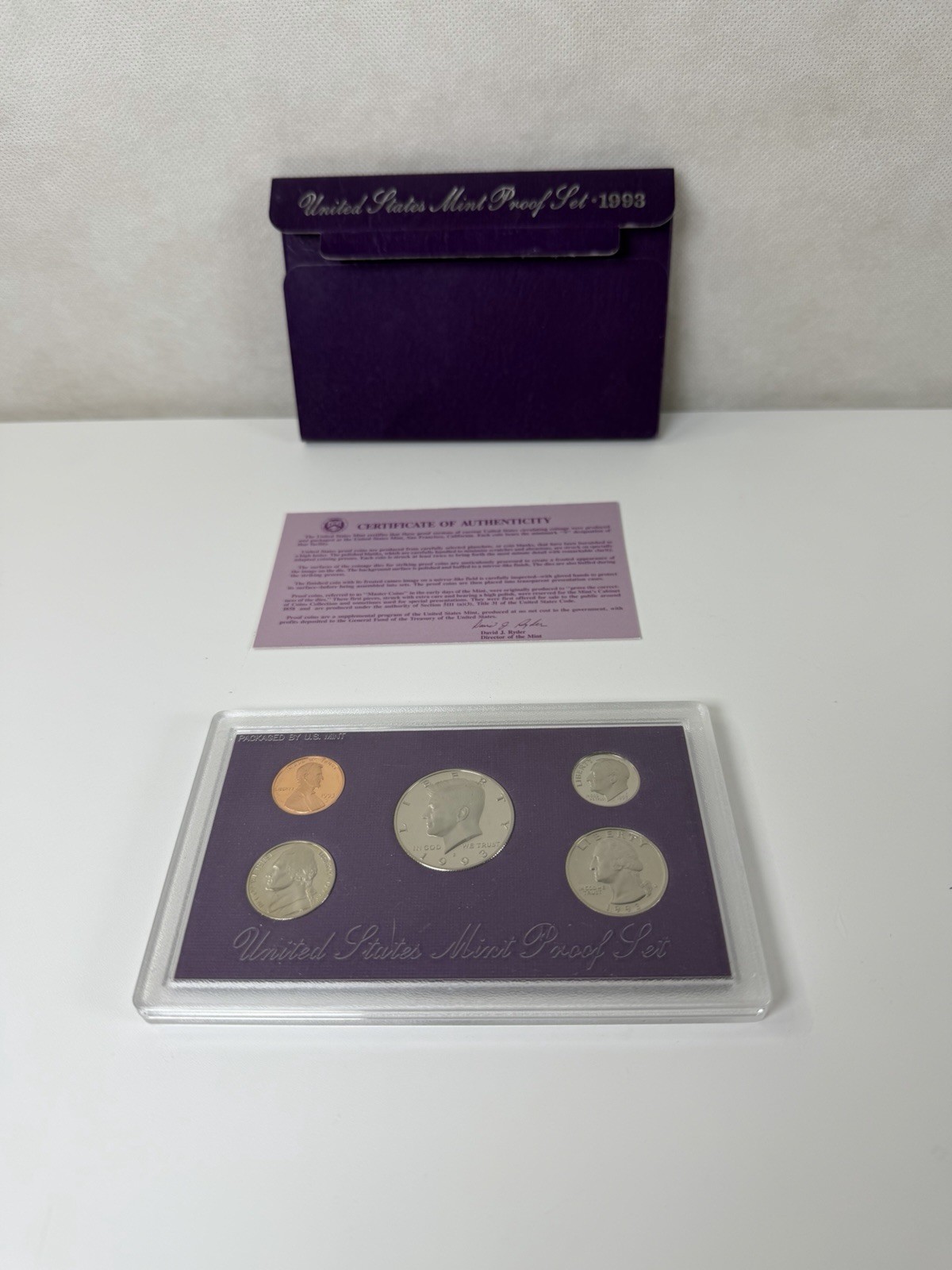 1993 United States Mint Proof Set with Box & COA