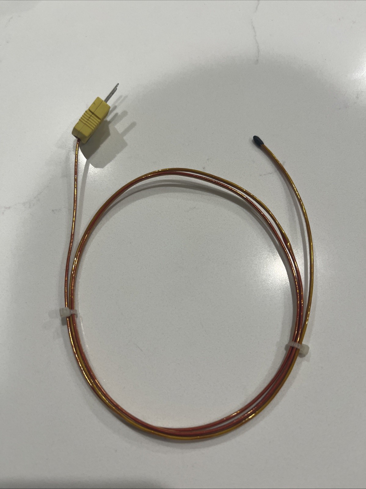 3 ft Long K-Type Thermocouple Digital Thermometer Probe Fiber Glass PK-400-2m