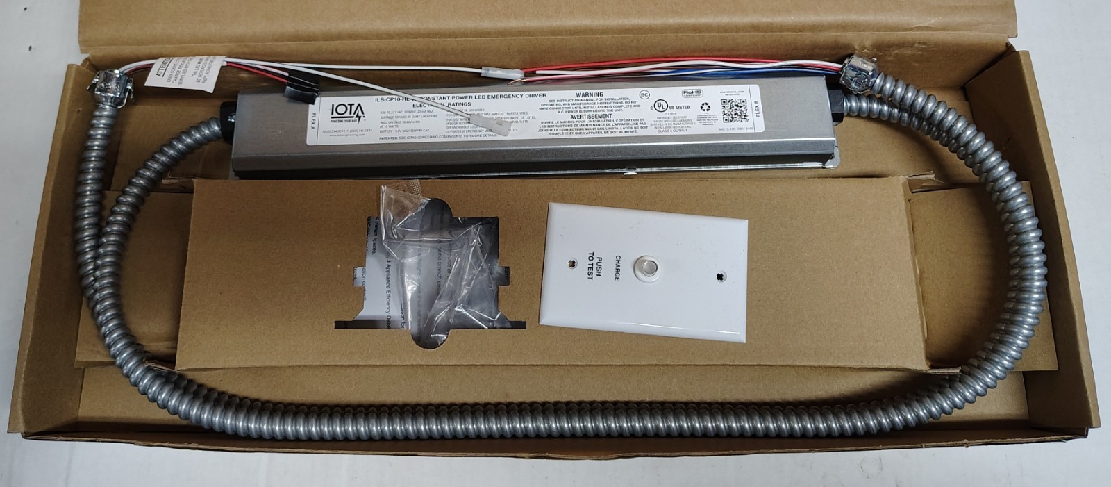 IOTA ILB CP10 HE A Constant Power Emergency LED Driver for Class 2 Luminaires