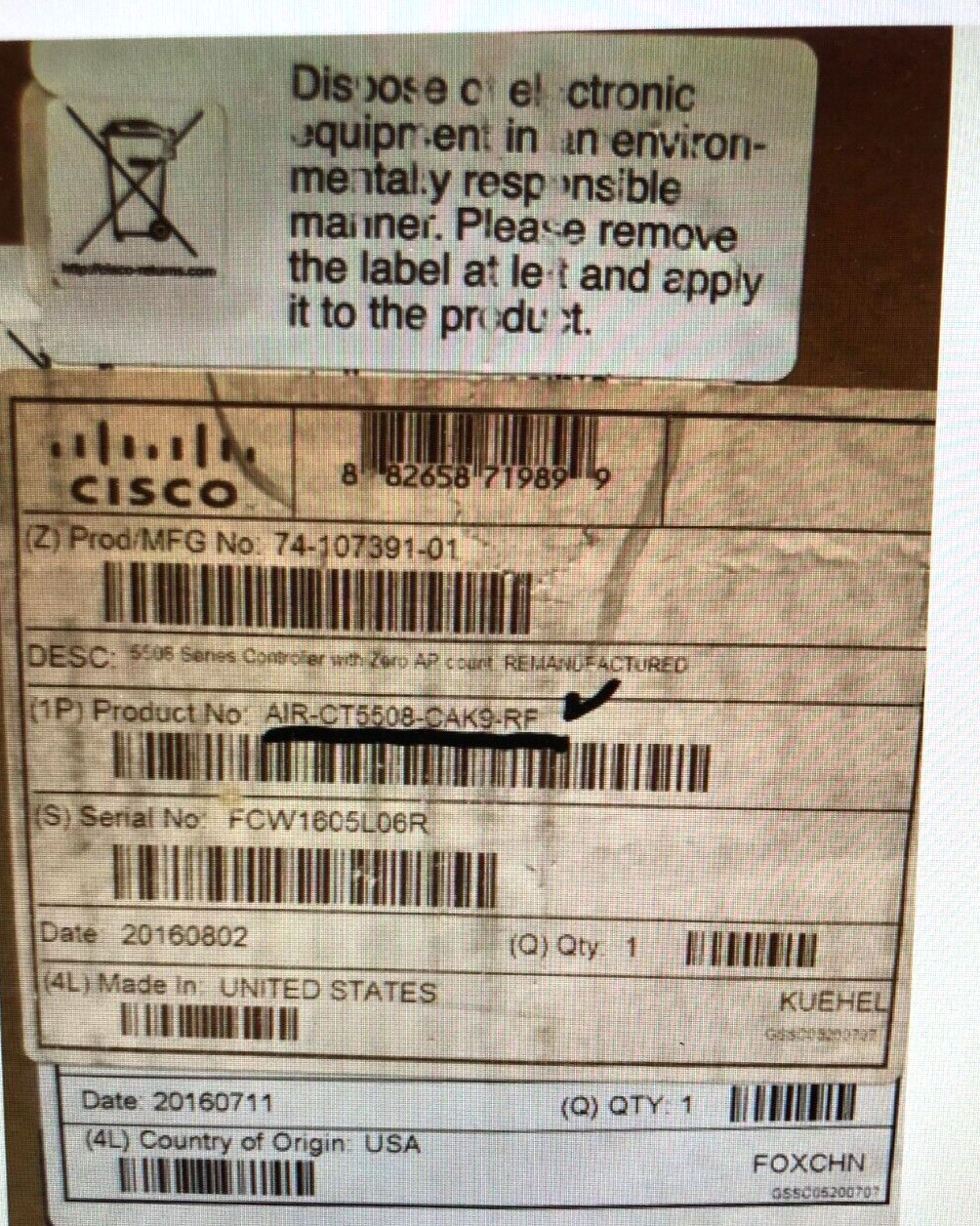 CISCO ASA 5545-K9 ASA5545-X / REMAN / OPEN BOX /