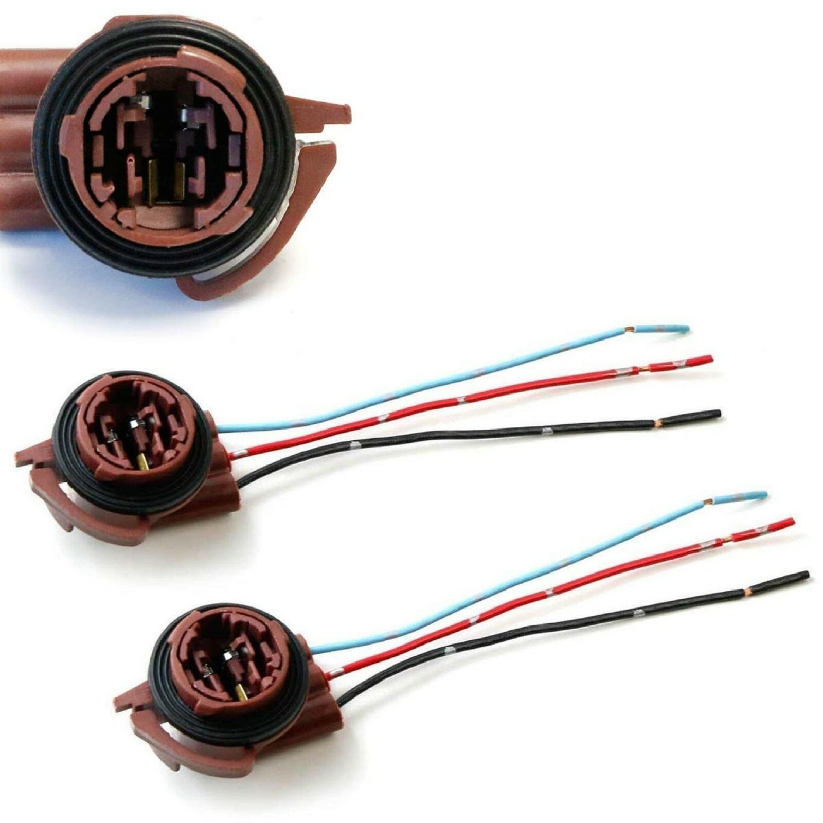 Universal Pigtail Wire Female Socket 3157 U Two Harness Brake Stop Tail Replace